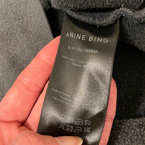 Anine bing washed black leopard sweatshirt - Picture 3 of 5